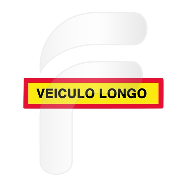 PLACA VEICULO LONGO PORTUGAL 1250 X 225 MM FA101170-VL